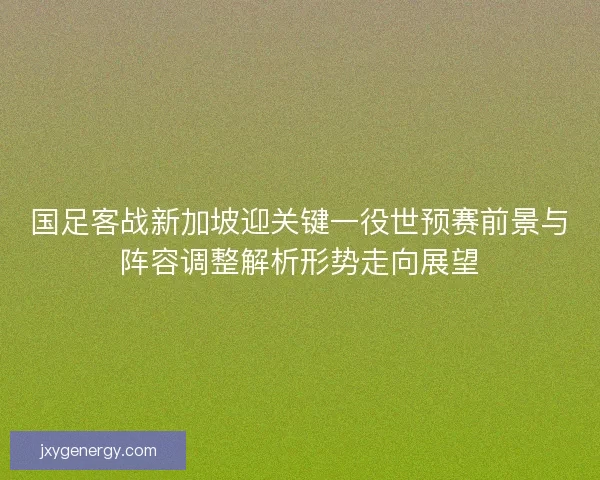 国足客战新加坡迎关键一役世预赛前景与阵容调整解析形势走向展望
