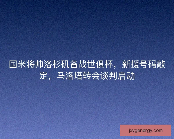 国米将帅洛杉矶备战世俱杯，新援号码敲定，马洛塔转会谈判启动